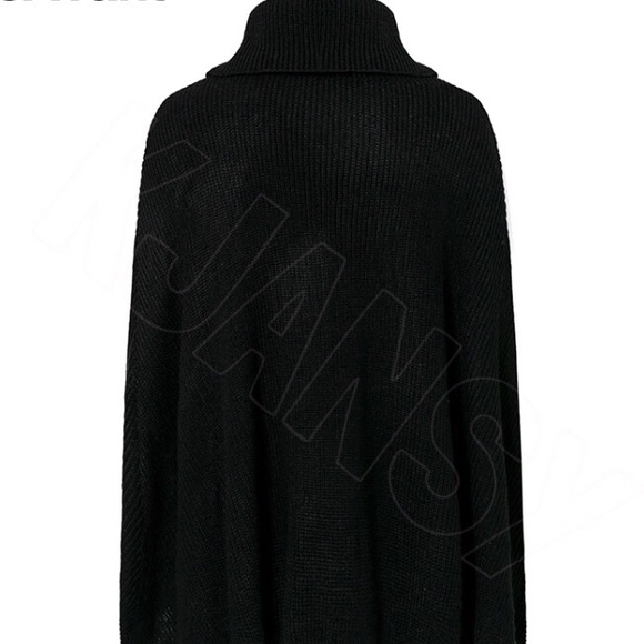 CUSTOMER HOLD!Pearl Studded Poncho Sweater Top - Picture 5 of 6